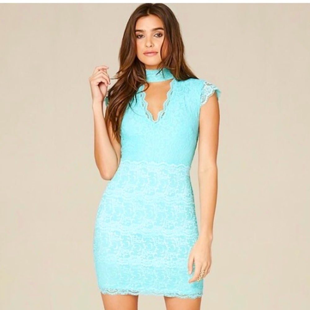 BEBE Madison Lace Mini Dress